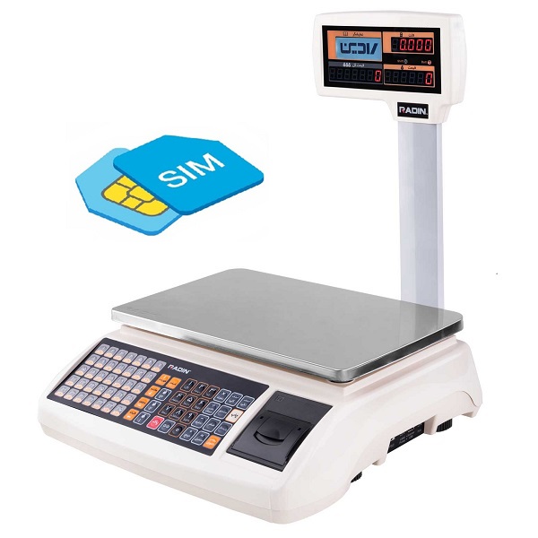 ترازوی سیم کارتی رادین مدل 6700 GPRS با ظرفیت 40 کیلو گرم